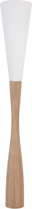 Brązowo-biała lampa stojąca drewniana - 12X S231 G4-A60