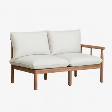 Sofa Ogrodowa Melvin 2-osobowa Z Drewna Akacjowego Akacja Brąz - Sklum