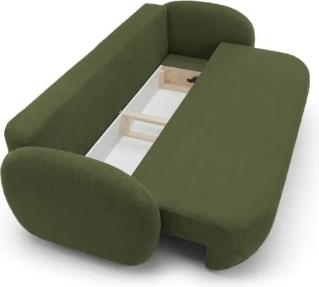 Sofa OLIO z funkcja spania i pojemnikiem ZIELONY ARAGON 39
