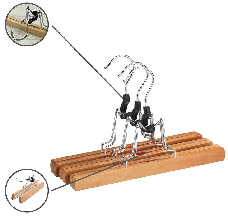Wieszak na spodnie - 3 sztuki w komplecie, WENKO