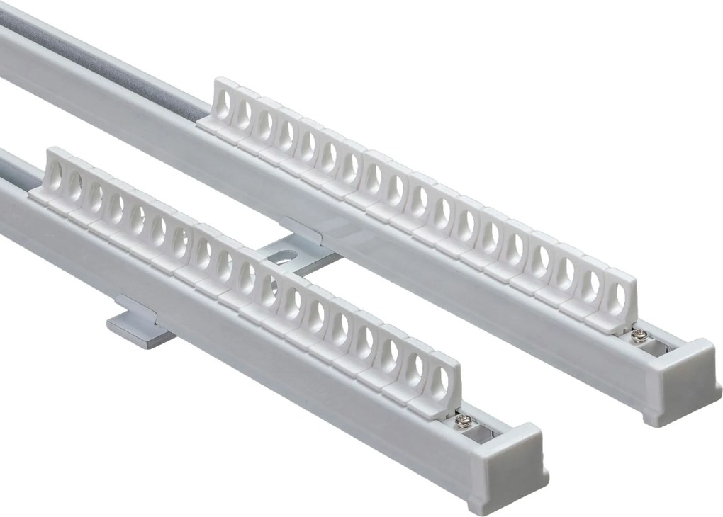 Szyna sufitowa aluminiowa TS podwójna 210cm - komplet