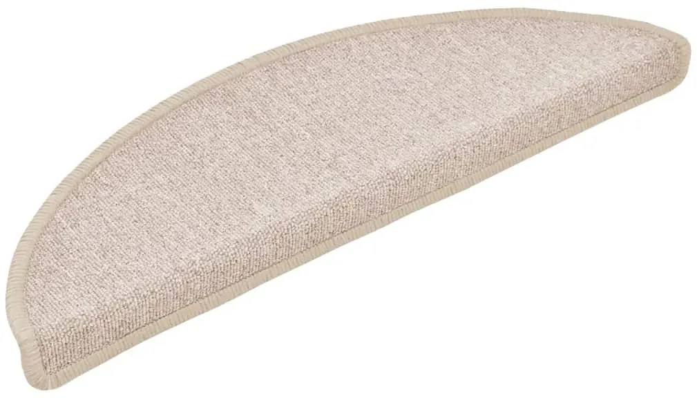 Komplet 15 samoprzylepnych nakładek na schody taupe A1-R99