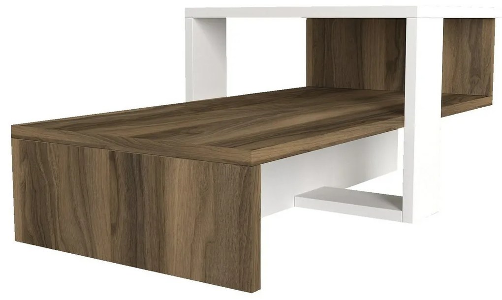 Stolik konferencyjny Chain White and Walnut