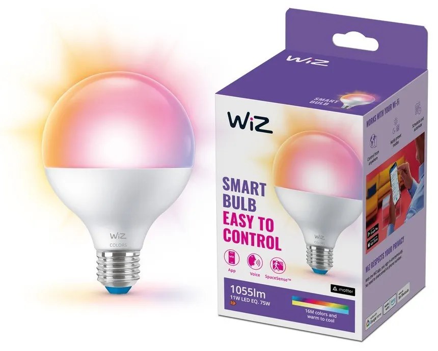 Inteligentna żarówka LED z gwintem E27, 11 W – WiZ
