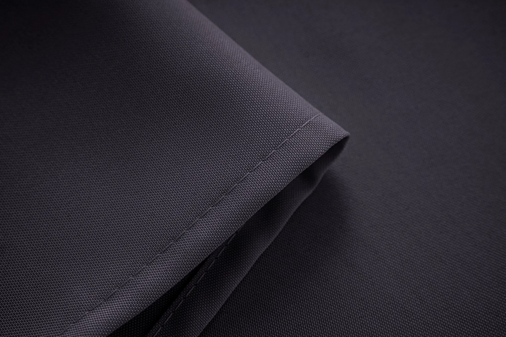 Ciemnoszara zasłona OXFORD 140x250 cm Zawieszanie: Taśma z wiązaniami