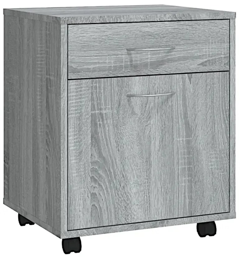 Szary kontenerek biurkowy B8-N88