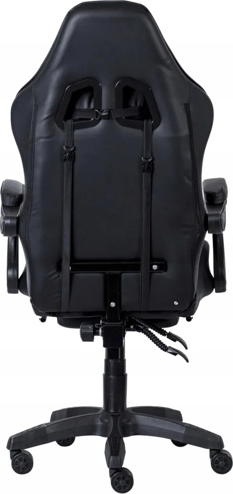 Fotel gamingowy z podnóżkiem Raxor, kolor czarny