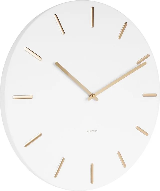 Zegar ścienny Charm - Biały - Ø45cm