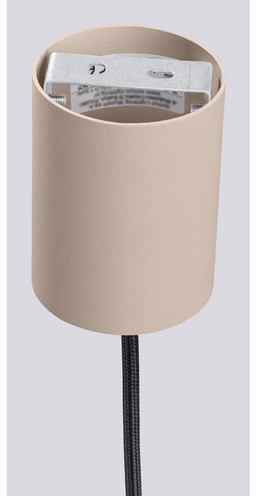 Szarobrązowa lampa wisząca ze szklanym kloszem ø 12 cm Orbital – Sollux