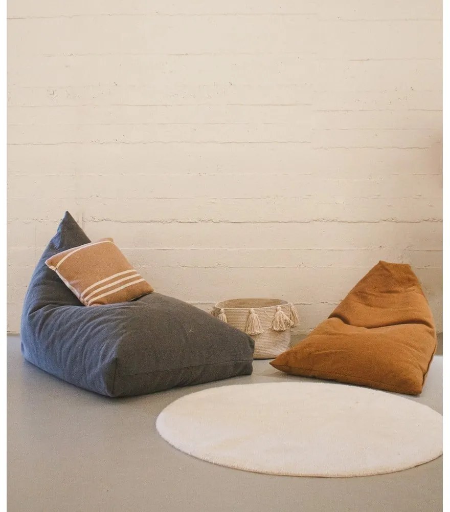 Dziecięcy worek do siedzenia w kolorze terakoty Cleo Toffee – Lorena Canals