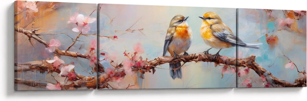 Obraz - Gołąbki (170x50 cm)
