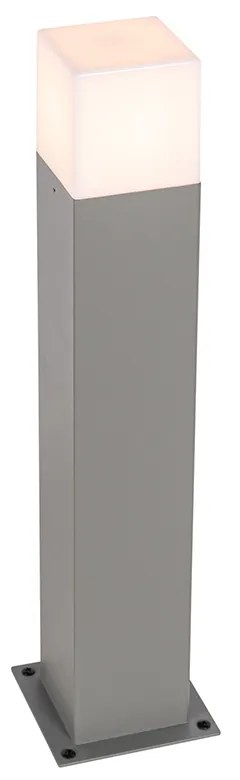 Zewnetrzna Nowoczesna lampa podłogowa zewnętrzna szara 50 cm IP44 - Denmark Nowoczesny Oswietlenie zewnetrzne