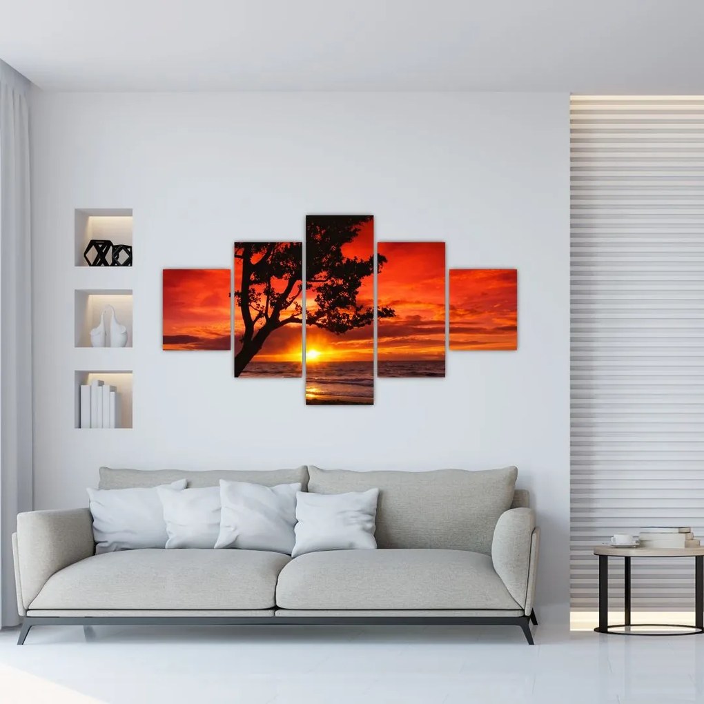Obraz - Zachód słońca (125x70 cm)