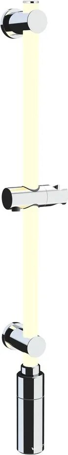 Prysznicowy drążek ścienny w kolorze srebra 74 cm LED – Wenko