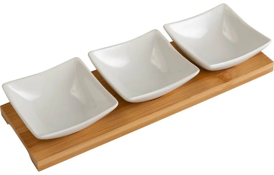 Lamart LT9217 4-częściowy zestaw misek Bamboo, 26x 8 cm