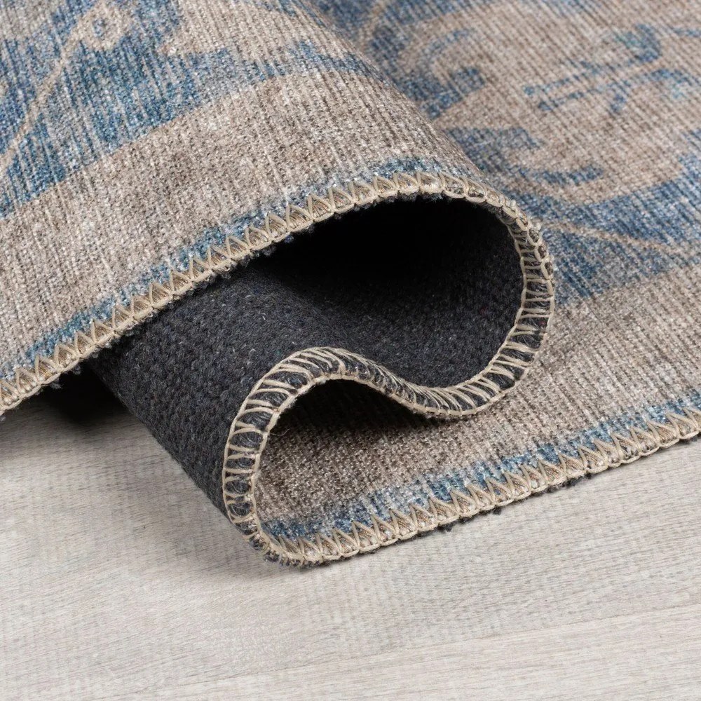 Niebieski dywan odpowiedni do prania 190x290 cm Orelia Global – Flair Rugs
