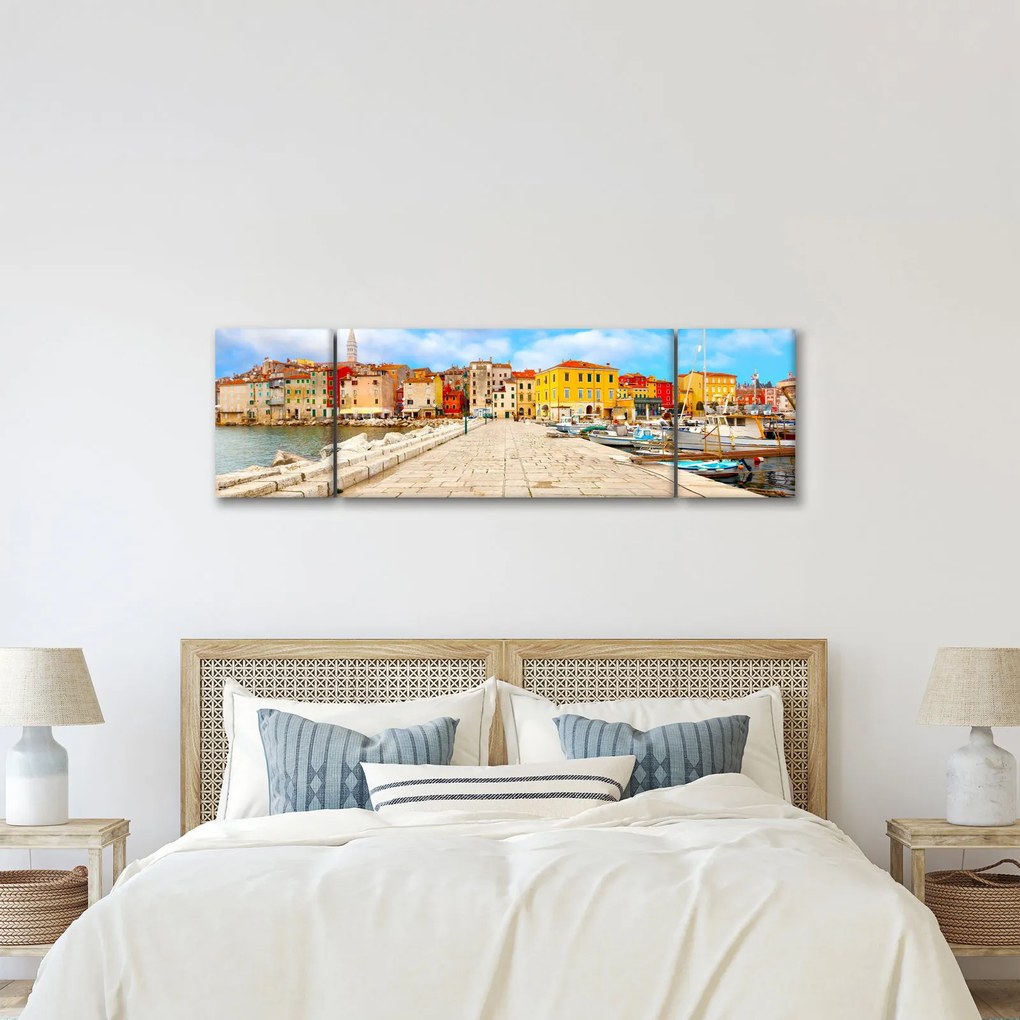 Obraz - Stare istryjskie miasto Poreč, Chorwacja (170x50 cm)