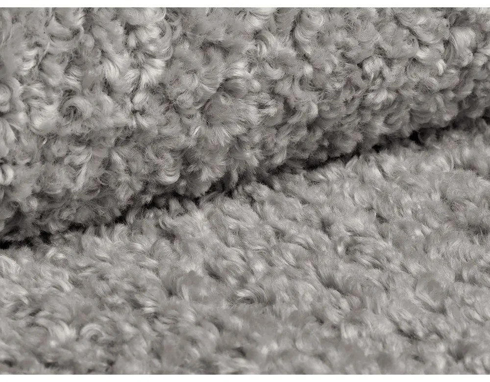 Jasnoszary narożnik modułowy z materiału bouclé (prawostronny) Bellis – Micadoni Home