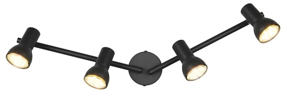 Czarna lampa punktowa ø 8 cm Cantar – Reality