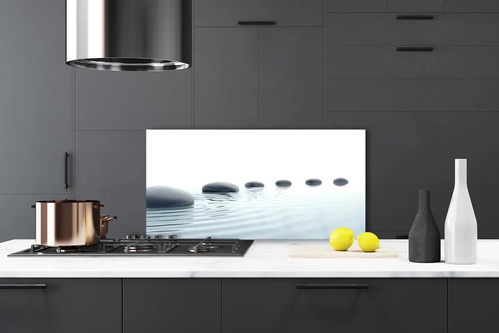 Panel Szklany Spokój Zen: Kamienie i Woda