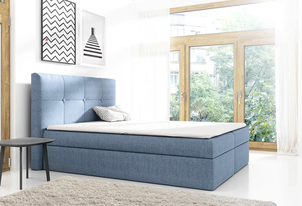Łóżko kontynentalne Mifbox 180x200 - 44 kolory