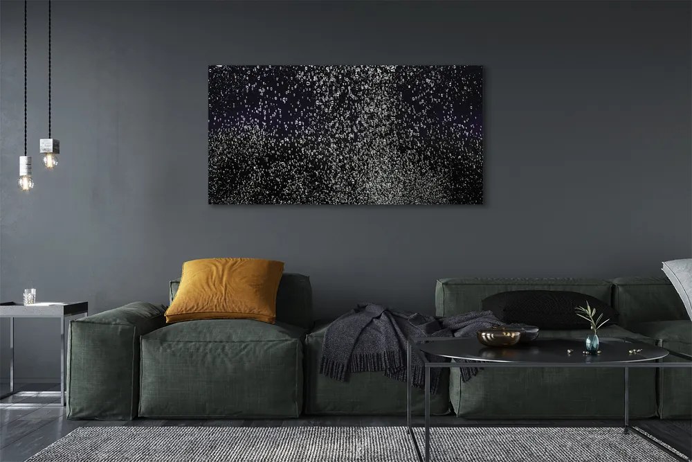 Obraz drukowany na płótnie Krystaliczne Bańki Wody