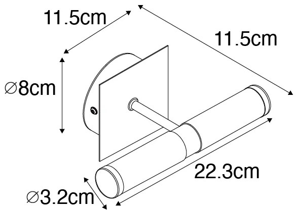 Nowoczesna lampa ścienna do łazienki stal IP44 2-światłowa - Bath