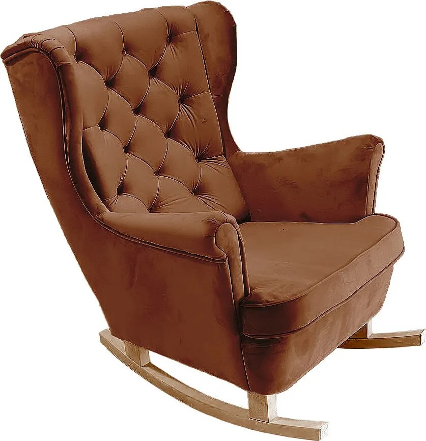 Fotel Relax z Tapicerowanym Siedzeniem i Podłokietnikami, Fotel TV 102x81x95cm Ciemnobrązowy_29828