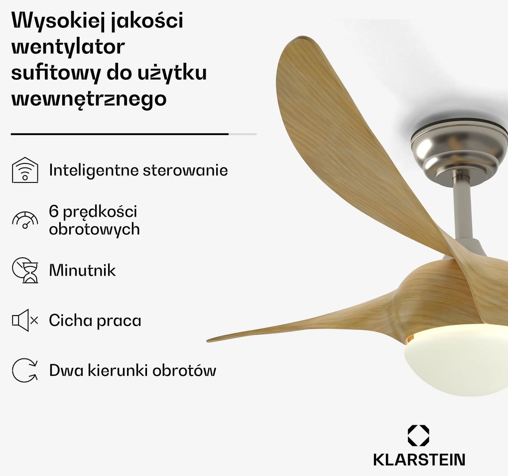Klarstein Monteverde Smart wentylator sufitowy