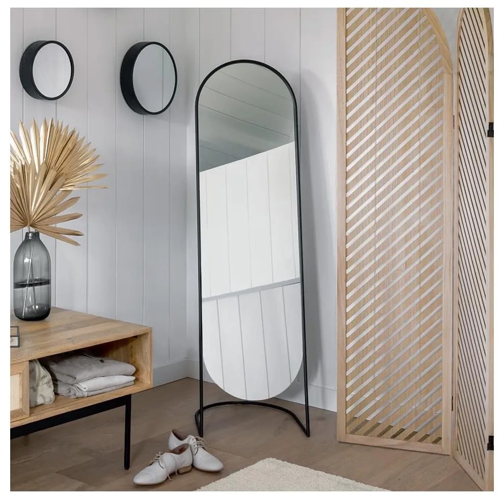 Atmosphera - Lustro stojące JEF 136x39,5 cm czarne