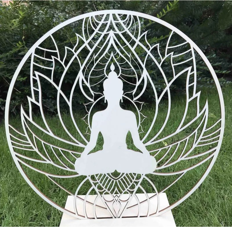 Malowidło ścienne mandala i Budda - POKÓJ
