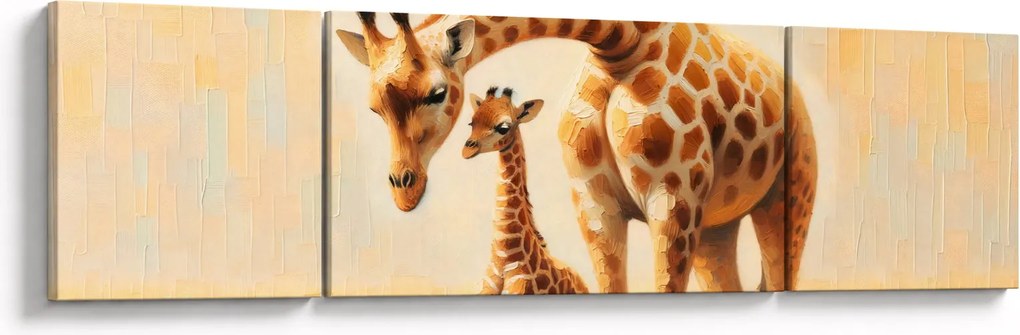 Obraz - Żyrafy (170x50 cm)