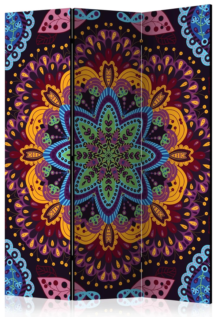 Parawan akustyczny Orient 135x172 cm 3-częściowy fioletowy ARTGEIST B