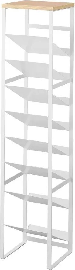 Biały metalowy regał na wino liczba butelek 16 20x88,5x19 cm Tower – YAMAZAKI