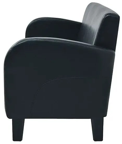 Trzyosobowa sofa czarna R8-F41