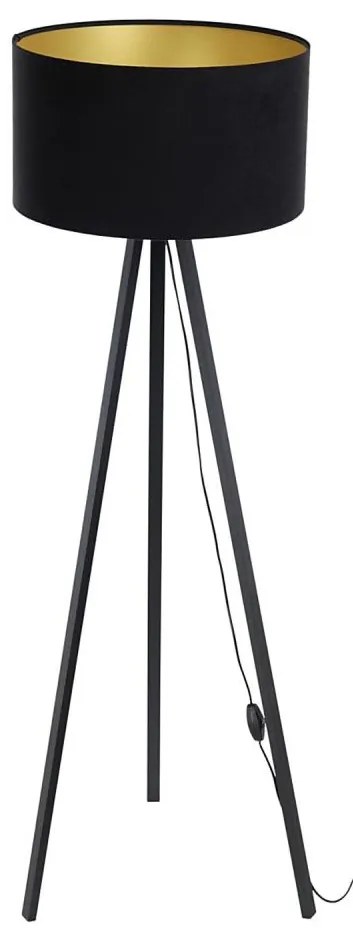 Lampa stojąca STANDART 1xE27/60W/230V czarna/wenge