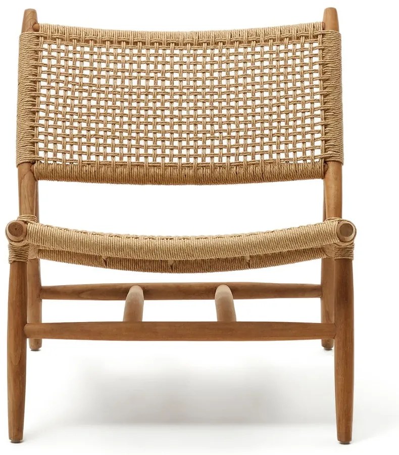 Drewniany fotel ogrodowy w naturalnym kolorze Codolar – Kave Home