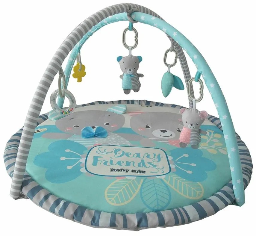 Kocyk do zabawy Baby Mix Teddy Bears friends, 90 x60 cm