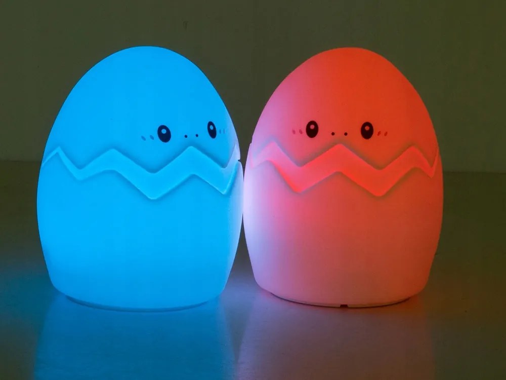 LED dziecięca lampka nocna GEPI 12,5 cm, biała