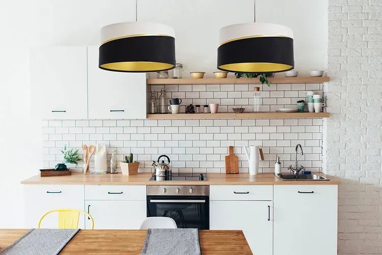 Biało-czarna lampa wisząca welurowa glamour - 12X A338 P4-K49