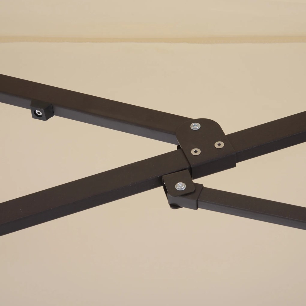 Outsunny parasol ogrodowy podwójny parasol targowy 460x270cm | parasol dwugłowy duży | parasol dwugłowy średni | parasol dwugłowy mały | Aosom PL