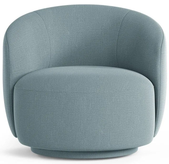 Jasnoniebieski obrotowy fotel Letizia – Micadoni