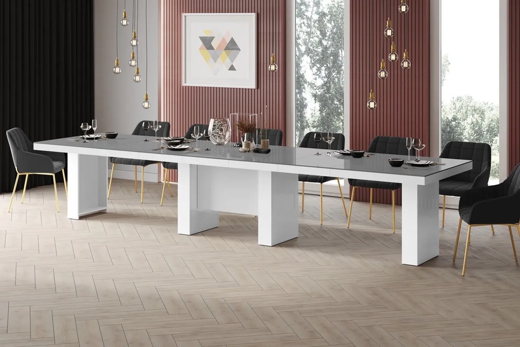 Stół rozkładany do 400 cm Largo Hubertus połysk