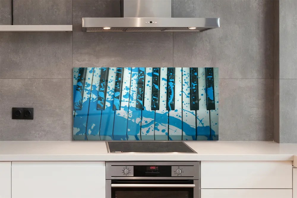 Szklany Panel Artystyczna Wizja Pianina