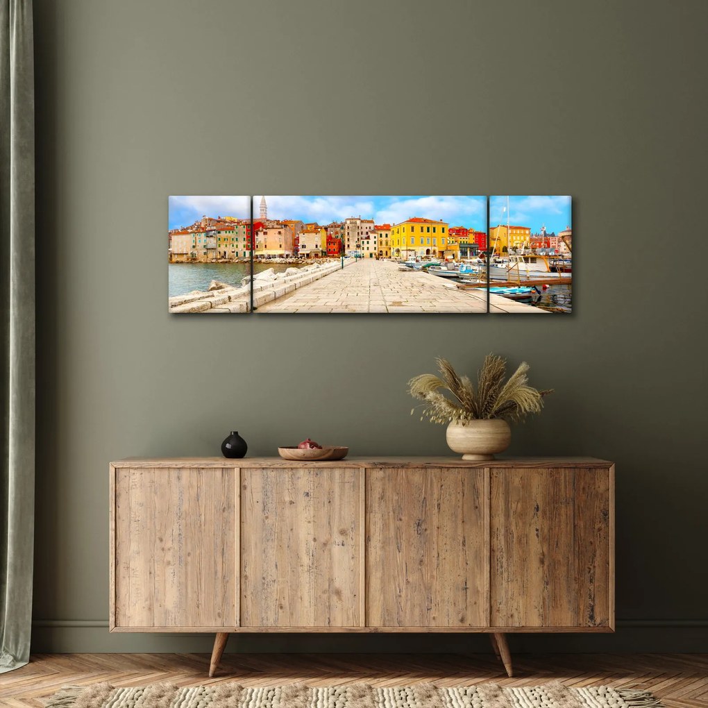 Obraz - Stare istryjskie miasto Poreč, Chorwacja (170x50 cm)