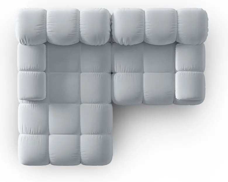 Jasnoniebieska aksamitna sofa 191 cm Bellis – Micadoni Home