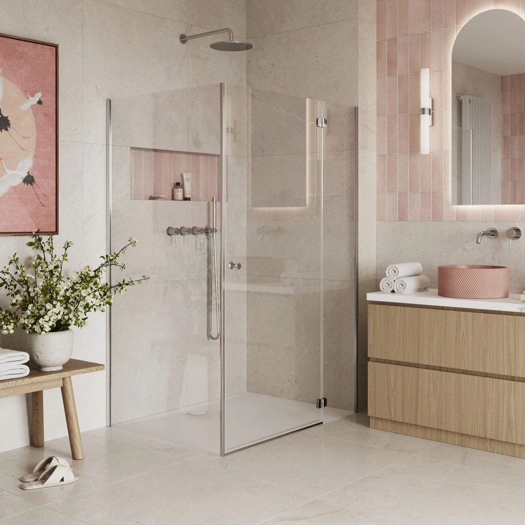 Massi Brodzik z konglomeratu prostokątny beżowy matowy/błyszczący RONA | Różne rozmiary | Różne kolory : Kolor - Biały matowy , Rozmiar - 100 x 80 cm