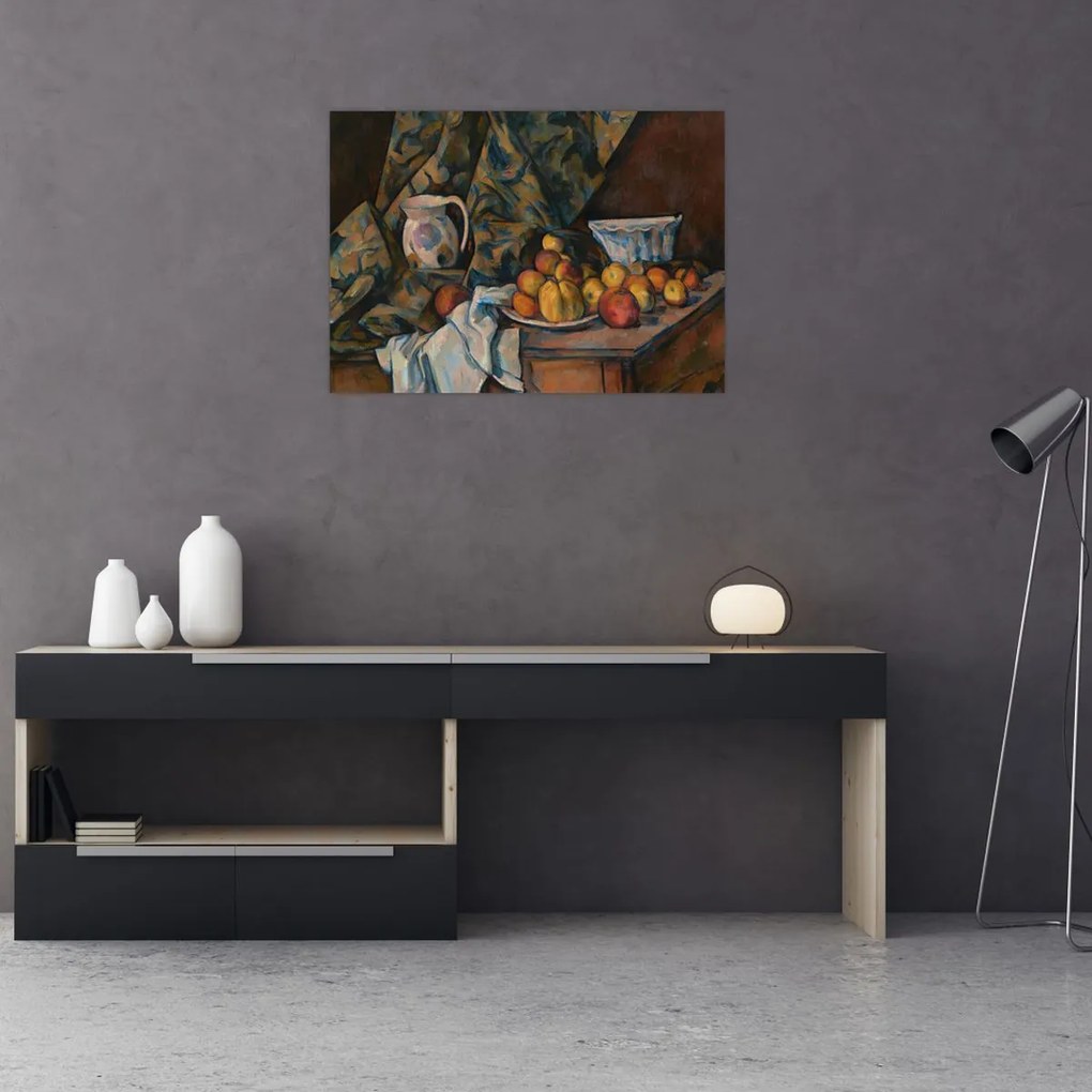 Obraz - Paul Cézanne, Still Life with Apples and Peaches, reprodukcje (70x50 cm)