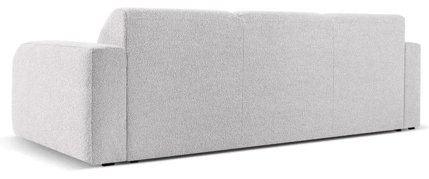 Jasnoszara sofa z materiału bouclé 235 cm Molino – Micadoni Home