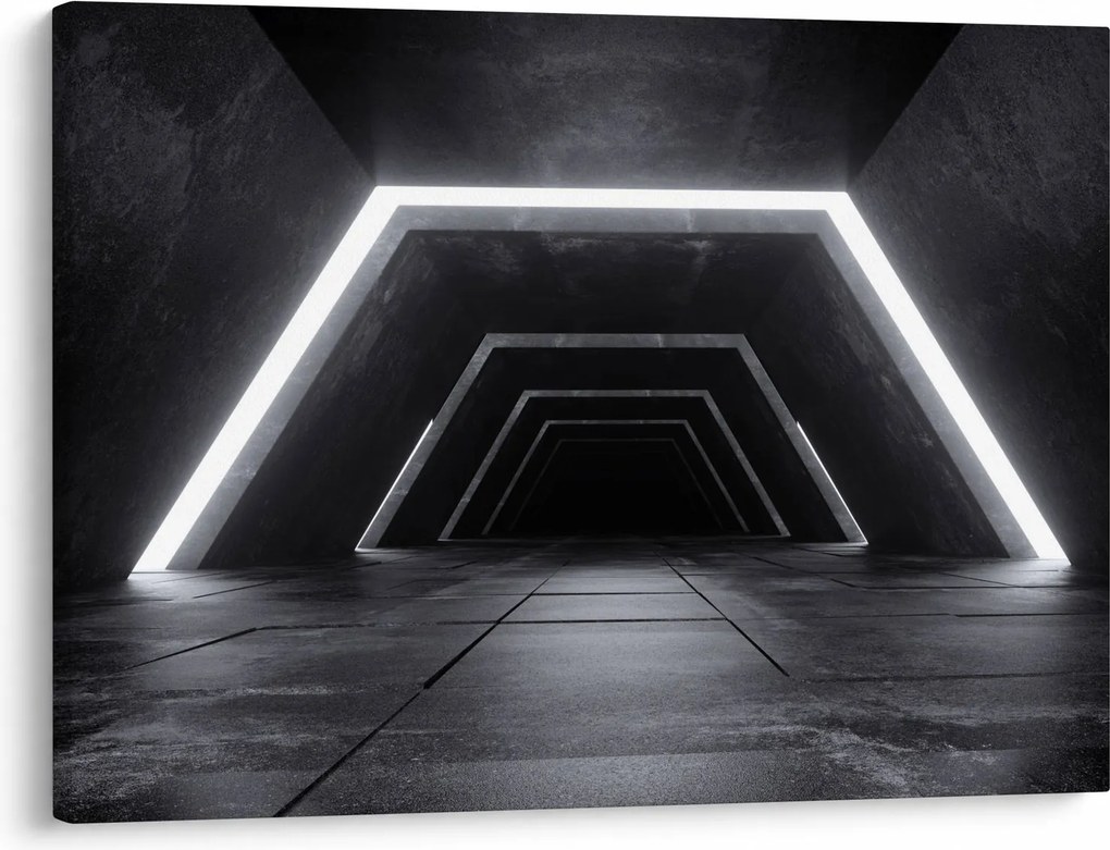 Obraz - Futurystyczny tunel (70x50 cm)